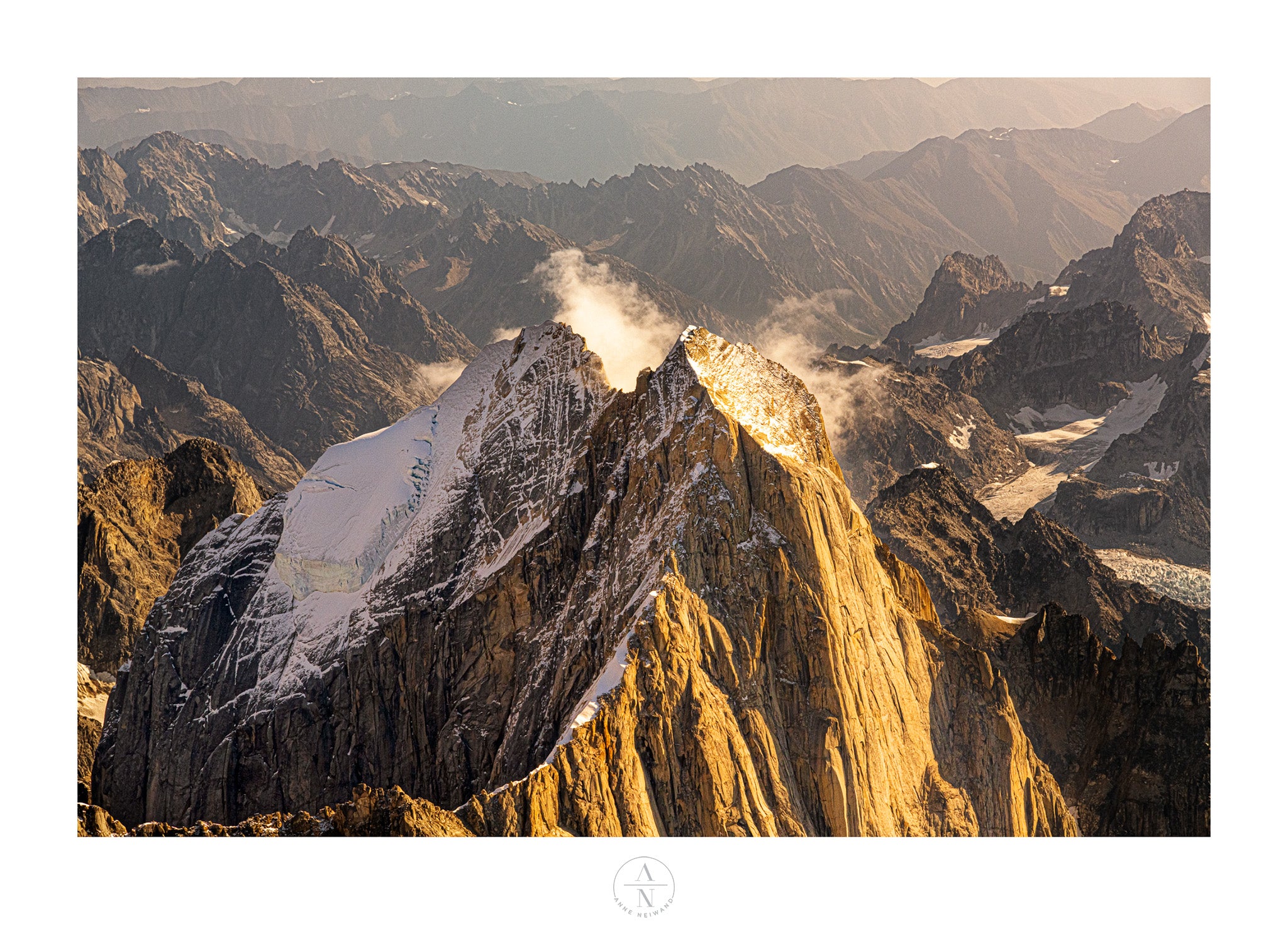 Alaska Peaks - Own the Majesty of Denali: Exclusive Aerial Print of Snow-Capped Peaks