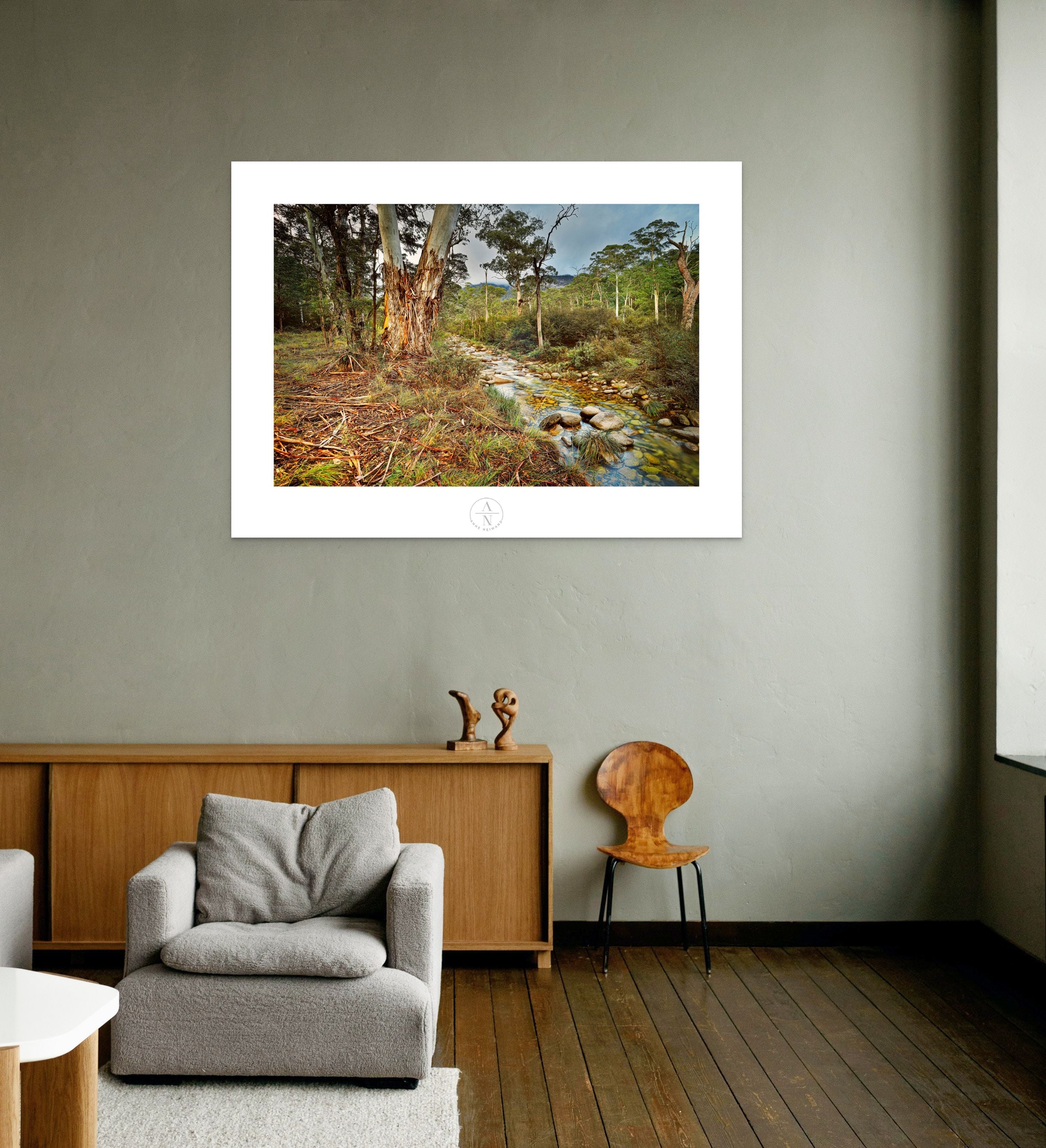 Whispers of the Creek: Forked Gum Tree near Bright, Victoria