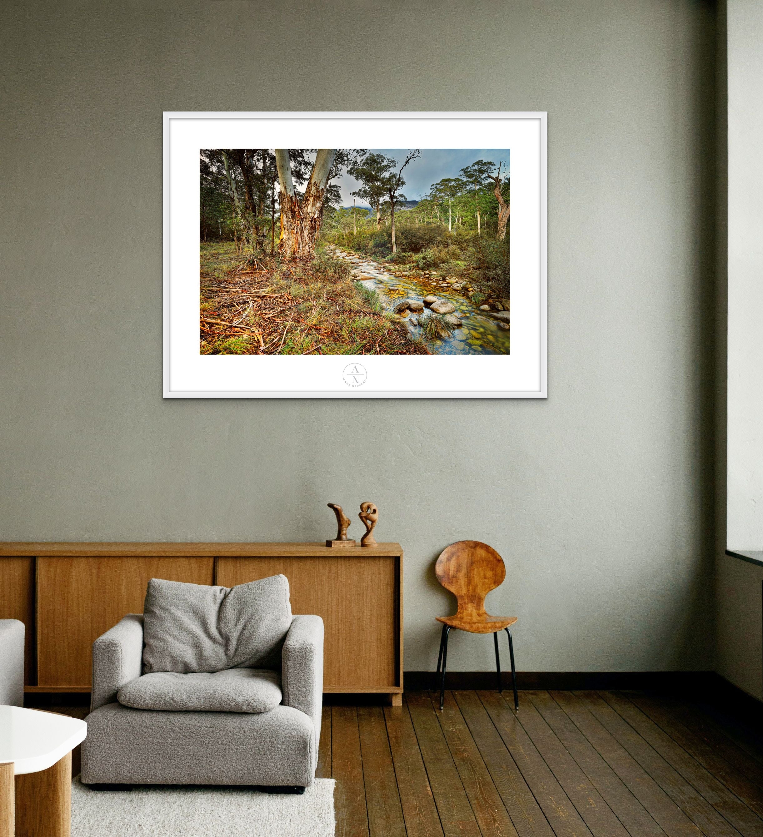Whispers of the Creek: Forked Gum Tree near Bright, Victoria